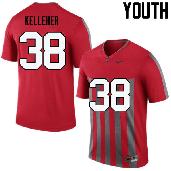 Ohio State Buckeyes #38 Logan Kelleher Youth Official Jersey Throwback